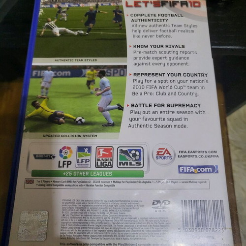 FIFA 10 for PlayStation 2 used with scratches