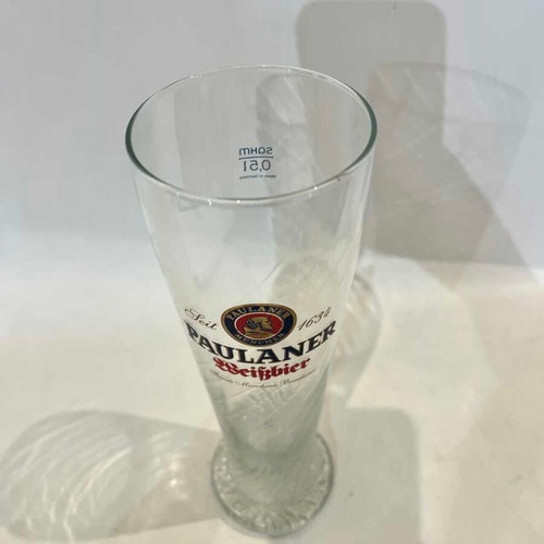 Paulaner Weißbier 0.5L beer glass used