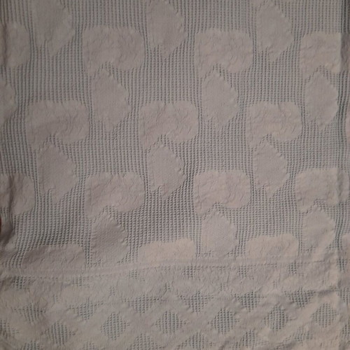 Single cotton blanket used, sea blue color