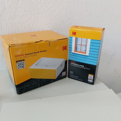 Kodak PD-460 thermal photo printer with Bluetooth, yellow