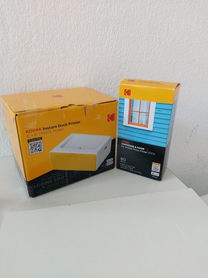 Kodak PD-460 thermal photo printer with Bluetooth, yellow