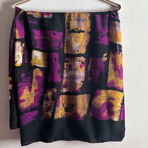 Multicolored scarf used 90x188 without damage