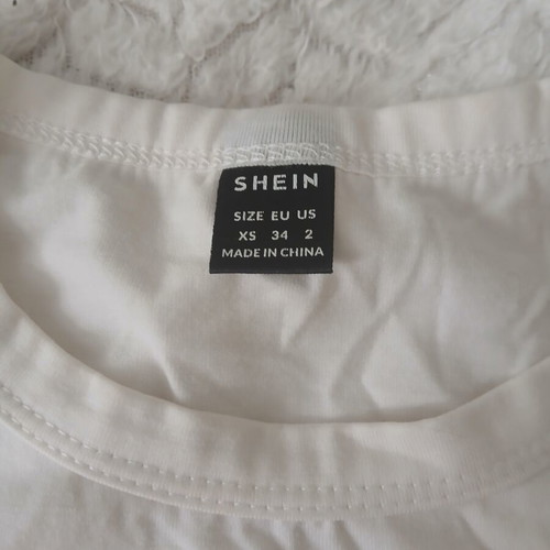Shein top white XS used with small stain
