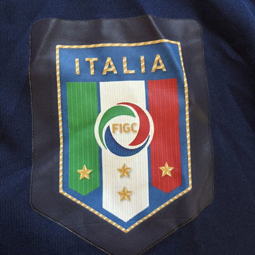 Puma Italy Euro 2016 Training Shirt, navy blue and power blue