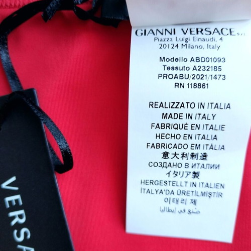 Versace Greek Key Medusa bikini bottoms new, size L