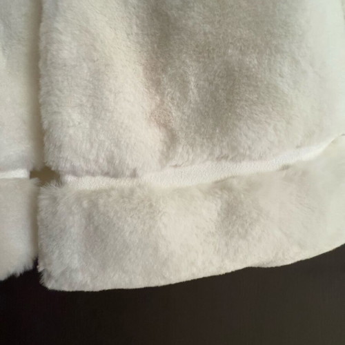 Mayoral baby fur coat new, white for 12-month-old girls