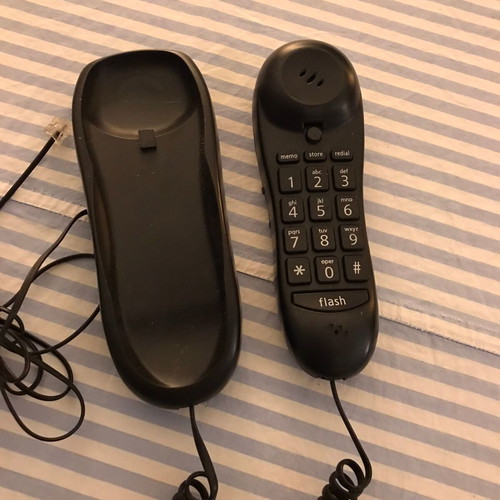 Home phone device used, black wired