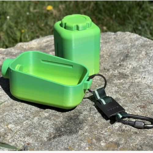 2 in 1 Travel Bottle for Dogs and Cats, new, water and food bowl