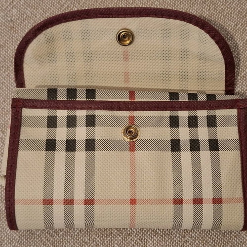 Fabric hand bag like new, beige with multicolor stripes