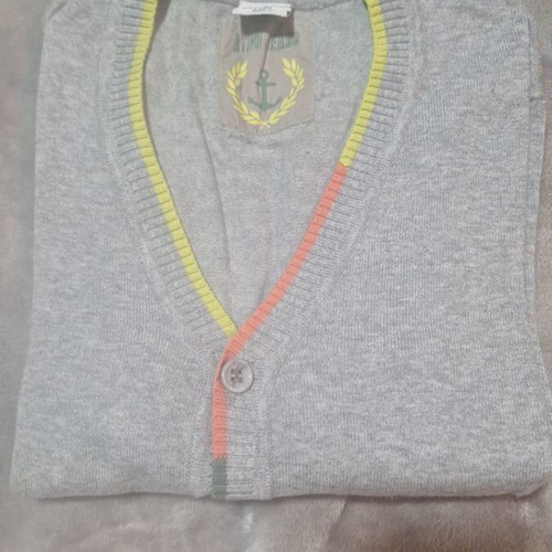Ativo woolen children's cardigan like new, gray, size 12 years