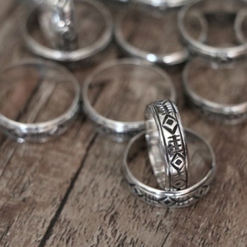 Sterling silver 925 handmade rings, pack of 14