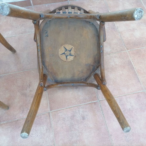 Thonet Style Wooden Cafe Chairs Set of 3 Used