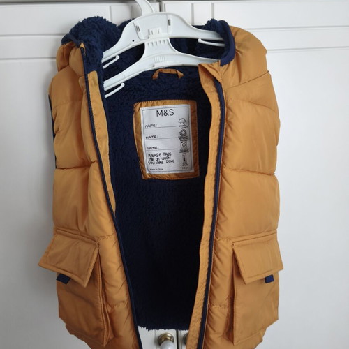 Marks & Spencer sleeveless vest new for children 3-4 years old, yellow and orange