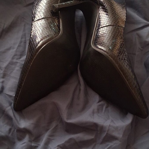 Paolo Bocelli black synthetic leather pumps size 37