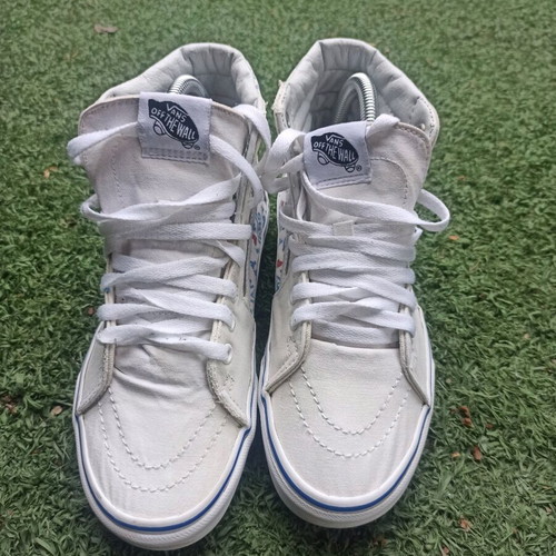 Vans Old School High boots size 38 like new, white