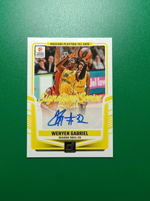 Wane Gabriel auto Panini Euroleague card like new