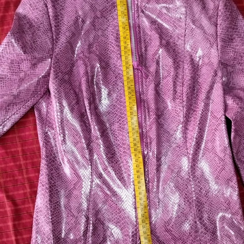 Zara lightweight snake print jacket pink-purple like new, size S