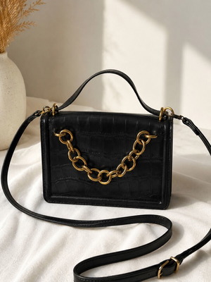 Zara crossbody bag like new, black