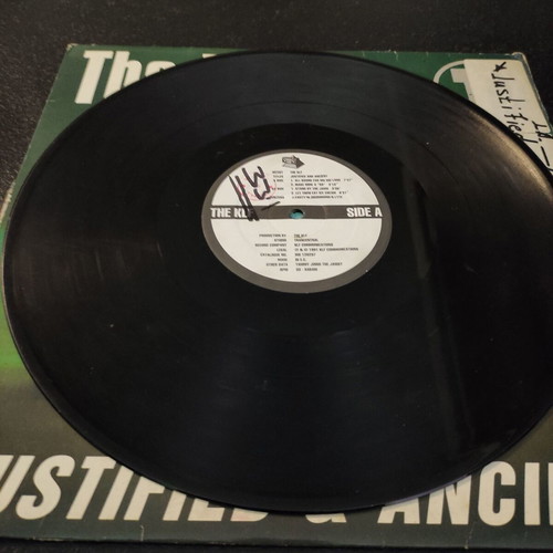 The KLF Justified & Ancient 12″ Maxi Single vinyl used, Benelux 1991 pressing