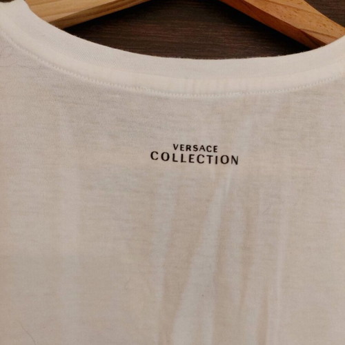 Versace men's white t-shirt with print like new, size XL