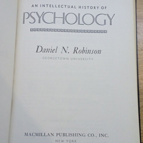 An Intellectual History of Psychology book