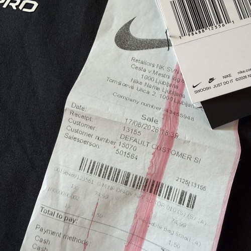 Nike Pro S T-shirt, black, brand new
