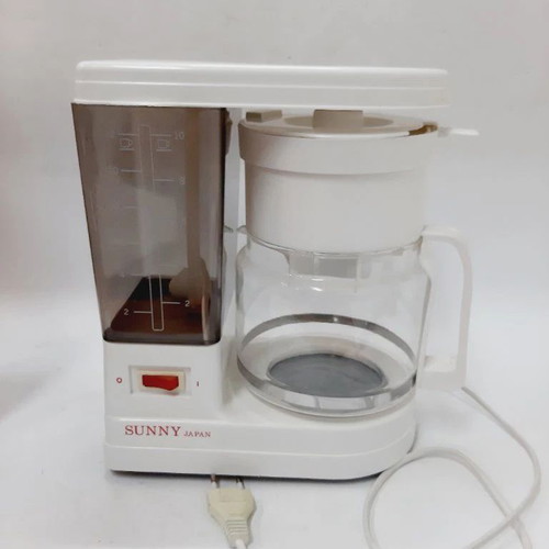 Sunny Electric Coffee Maker like new, white and transparent