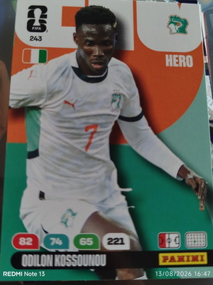 Panini Adrenalyn XL FIFA Παγκόσμιο Κύπελλο 2026 αυτοκόλλητο 243