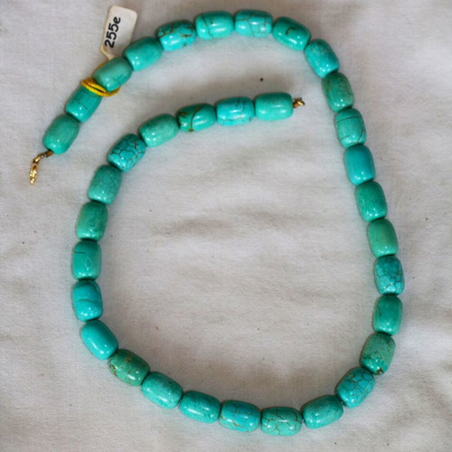 Turquoise Necklace New With 14K 585 Gold Clasp Indico Jewels