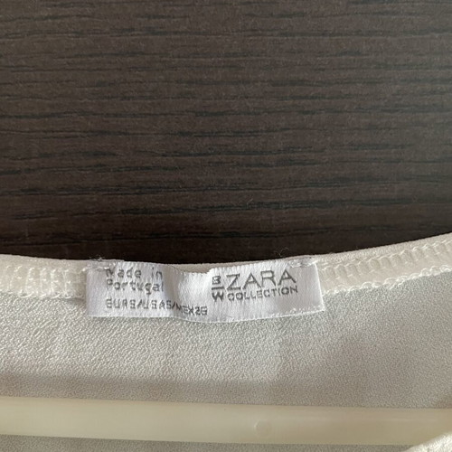 Zara white sleeveless top like new, size S