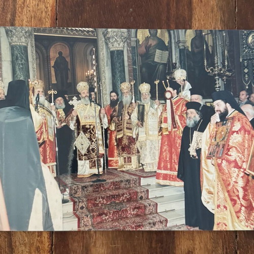 Christodoulos Doxologia photo like new, Orthodoxy Sunday 1999