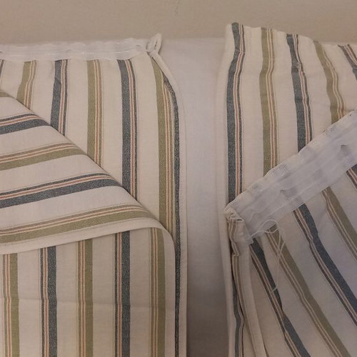 Curtains used, 2 panels, thick cotton fabric