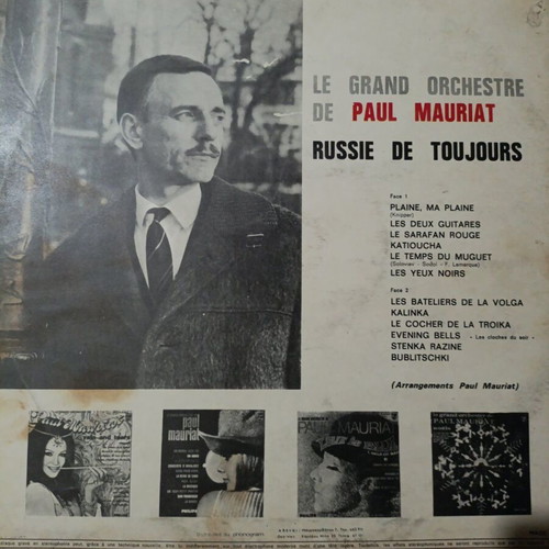 Le Grand Orchestre de Paul Mauriat Russie de Toujours classical vinyl