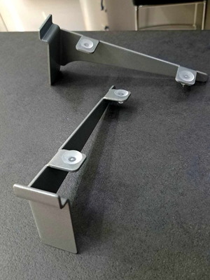 Βραχίονες ραφιών slat 20cm 2 ζευγάρια