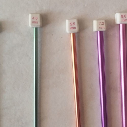 Tunisian Aluminum Crochet Hooks like new, sizes 2, 4, 5.5, 7, 8