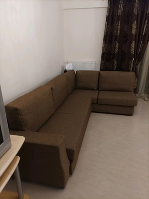 Γωνιακό Σαλόνι σαν καινούργιο 2.90×185 τριθέσιος-διθέσιος με διπλό κρεβάτι