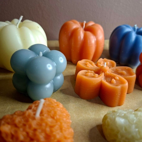 Harvest & Sea Set of 9 Handmade Decorative Candles New