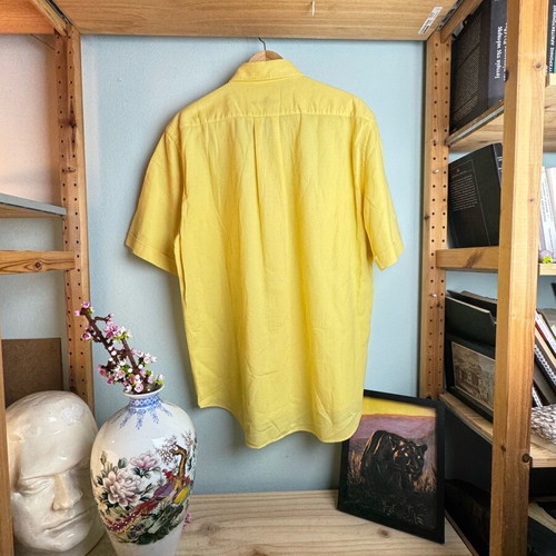 Yellow short-sleeve shirt like new, size L