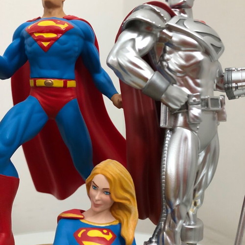 Superman Family 2-Part Statue new, collectible set DC Direct