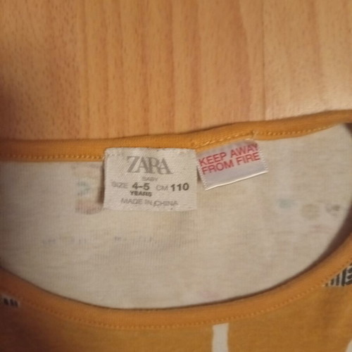 Zara boys' pajamas used, size 4-5 years 110cm set of 2