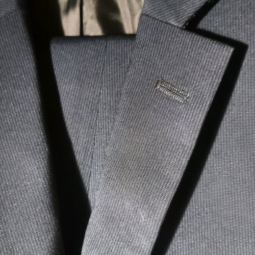 Angelo Litrico dark blue slim fit suit like new, size 50
