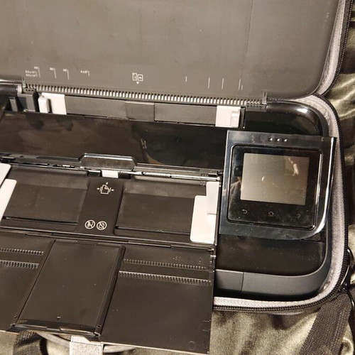 HP Officejet 250 portable printer multifunction used with hard carrying case