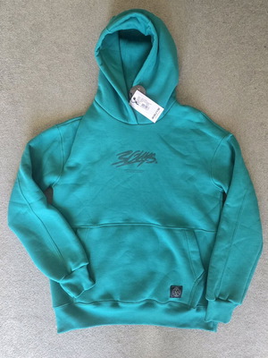 3Guys hoodie new, size medium, turquoise