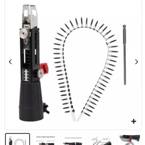 Automatic drywall screwdriver with drill adapter and neck up to Φ46mm OEM new