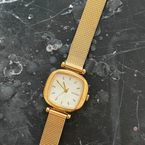 Komono The Moneypenny Royale Gold White watch