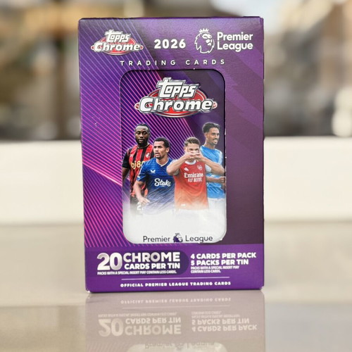 Topps Chrome Premier League 2026 Tin new