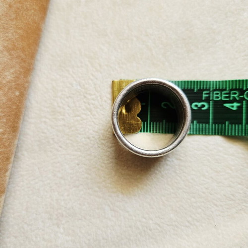 Vintage ring 750 gold and 925 silver