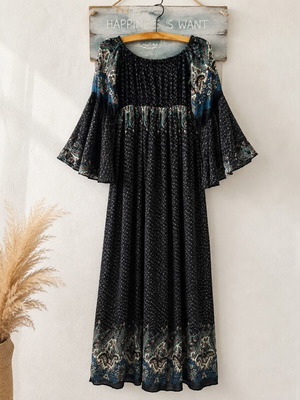 Rebecca Blu Vintage dress one size black like new