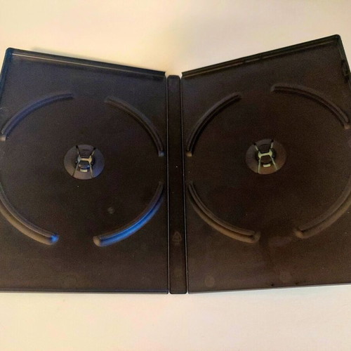 Empty DVD cases used, pack of 22, 10 single and 12 double