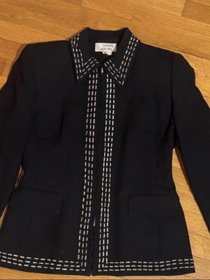 Vintage jacket embroidered with silver thread Dorothy Calvin Ray like new, size M